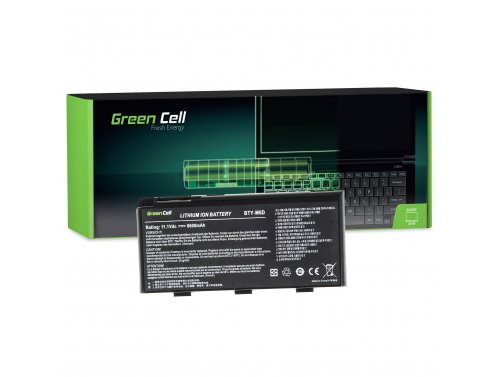 Batterie pour MSI GT70 Dominator Pro-888 6600 mAh 11.1V / 10.8V - Green Cell