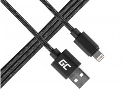 Câble USB Lightning pour Apple iPhone iPad Nylon 1M Green Cell