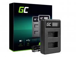 Chargeur AHDBT-201 AHBBP-301 Green Cell ® pour GoPro HD HERO 3 CHDHX Black Silver White Edition (4.2V 2.5W 0.6A)