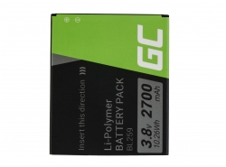 Green Cell ® Batterie BL259 pour Lenovo K3 K5 K5 Plus C2 Lemon 3