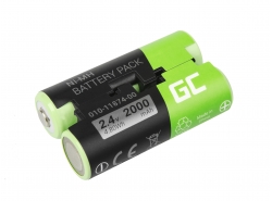 Batterie Green Cell 010-11874-00 pour GPS Garmin Astro 430 900 GPSMAP 62s 66st PRO Oregon 600t 650 750t PRO, NI-MH 2000mAh 2.4V