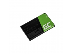 Batterie Green Cell BL-5C BL-5CA compatible pour téléphone Nokia 105 2700 2730 3110 3120 5130 6230 6630 E50 N72 N91 3.7V 1000mAh