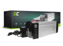 Green Cell Batterie Vélo Electrique 24V 15Ah 360Wh Silverfish Ebike 2 Pin avec Chargeur