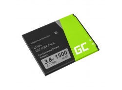 Batterie Green Cell EB425161LU compatible pour téléphone Samsung Galaxy Ace 2 Trend S Duos S3 Mini i8160 S7560 S7562 1500mAh