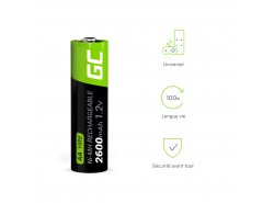 Green Cell 4x AA HR6 2600mAh Batterie