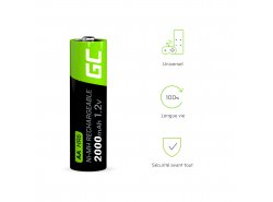 Green Cell 4x AA HR6 2000mAh Batterie