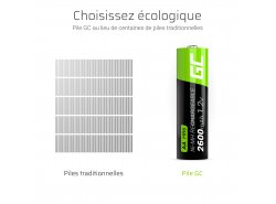 Green Cell 2x AA HR6 2600mAh Batterie