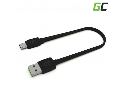 Câble USB-C Type C 25cm Green Cell Matte Charge rapide, Quick Charge 3.0