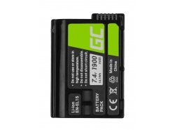 Batterie Green Cell ® EN-EL15 EN-EL15A ENEL15 pour caméra Nikon D600 D750 D800 D810 D810A D7000 D7100 D7200 D7500 7.4V 1900mAh