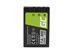 Green Cell ® Batterie BLS-5 / BLS-50 pour Olympus OM-D E-M10, PEN E-PL2, E-PL5, E-PL6, E-PL7, E-PM2, Stylus 1 7.4V 900mAh
