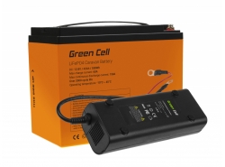 Green Cell® Batterie LiFePO4 42Ah 12.8V 538Wh lithium fer phosphate pour panneaux solaires, camping-cars et bateaux