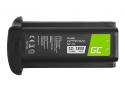 Batterie Green Cell ® NP-E3 pour caméra Canon EOS-1D Mark II EOS-1Ds Mark II EOS-1Ds EOS-1D Mark II N, Full Decoded 12V 1800mAh