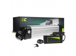Green Cell® Batterie Vélo Electrique 24V 10.4Ah Silverfish E-Bike Li-Ion avec Chargeur