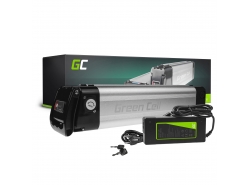 Green Cell® Batterie Vélo Electrique 24V 8Ah Li-Ion Silverfish E-Bike + Chargeur