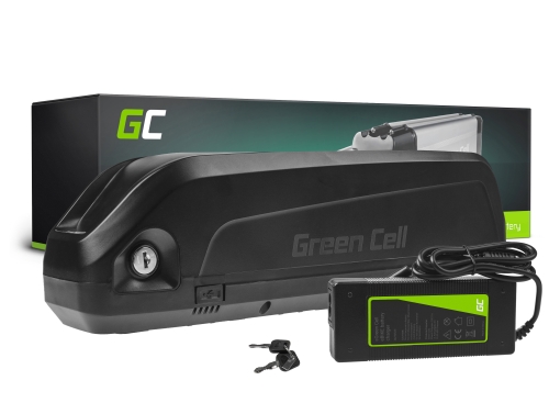 Green Cell Batterie Vélo Electrique 48V 15Ah 720Wh Down Tube Ebike EC5 pour Samebike, Ancheer avec Chargeur