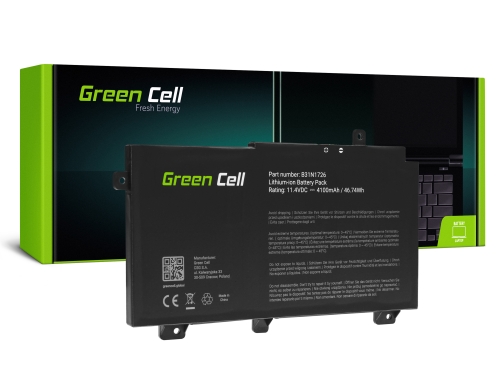 Green Cell Batterie B31N1726 pour Asus TUF Gaming FX504 FX504G FX505 FX505D FX505G A15 FA506 A17 FA706
