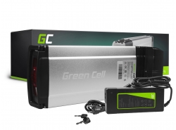 Green Cell Batterie Vélo Electrique 36V 12Ah 432Wh Rear Rack Ebike 4 Pin pour Haibike, Curtis, Diamant avec chargeur