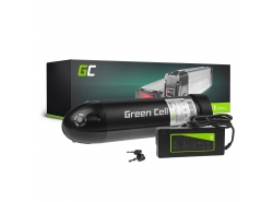 Green Cell Batterie Vélo Electrique 24V 12Ah 288Wh Down Tube Ebike 2 Pin pour E-Go, Hopper, Viking avec Chargeur