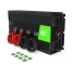 Green Cell® Convertisseur de tension DC 24V à AC 230V 2000W/4000W Pur sinus