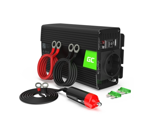 Green Cell® Convertisseur de tension DC 24V à AC 230V 500W/1000W Pur sinus
