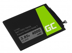 Batterie Green Cell BN4A IS 16046/IEC 62133 compatible pour téléphone Xiaomi Redmi Note 7 M1901F7C M1901F7E M1901F7G 4000mAh