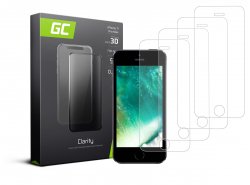 4x Verre trempé GC Clarity pour le téléphone Apple iPhone 5 / 5S / 5C / SE