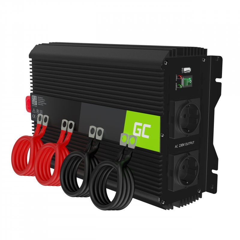 Green Cell® 3000W/6000W Convertisseur de Tension DC 12V AC 230V