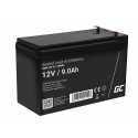 Green Cell® Batterie AGM 12V 9Ah accumulateur pour UPS Système Batterie de secours Batterie de résérve