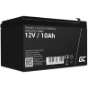 Green Cell® Batterie AGM 12V 10Ah accumulateur pour UPS Système Batterie de secours Batterie de résérve
