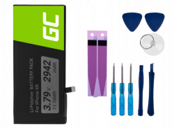 Batterie Green Cell A1984 A2105 A2106 A2108 compatible pour téléphone Apple iPhone XR + Kit outils 3.8V 2942mAh
