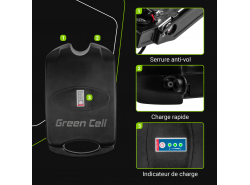 Accumulateur Batterie Green Cell Frog 36V 11.6Ah 418Wh pour Vélo Électrique Pedalec