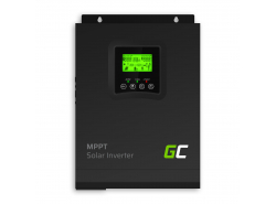 Onduleur solaire Convertisseur Off Grid avec chargeur solaire MPPT Green Cell 12VDC 230VAC 1000VA / 1000W Onde sinusoïdale pure