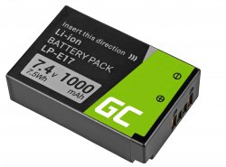 Green Cell ® Batterie LP-E17 Half-Decoded pour Canon EOS 77D, 750D, 760D, 8000D, M3, M5, M6, Rebel T6i, Rebel T6s 7.2V 1040mAh