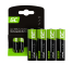 4x Piles AA R6 2000mAh Ni-MH Batteries rechargeables Green Cell