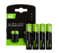 4x Piles AAA R3 950mAh Ni-MH Batteries rechargeables Green Cell