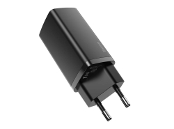 Chargeur secteur Baseus GaN2 Lite, USB + USB-C, 65W, EU