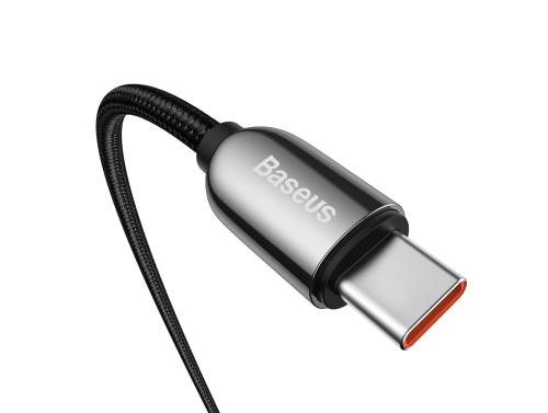 Câble USB-C - USB-C Baseus Display, 100W, 5A, Charge rapide Quick Charge 4.0, PD, FCP, 2m, Affichage de la puissance de charge