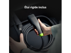 Green Cell Snap Type 2 EV Câble 11 kW 7 m pour Tesla Model 3 S X Y, Kia EV6, Hyundai IONIQ 5, BMW i3, Ford Mach-E, Fiat 500e