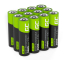 12x Piles AA R6 2600mAh Ni-MH Batteries rechargeables Green Cell