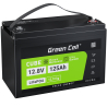 Green Cell® Batterie LiFePO4 12.8V 125Ah 1600Wh LFP Lithium 12V pour Caravane D'énergie éolienne solaire de maison mobile