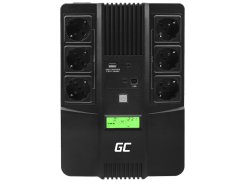 Green Cell Onduleur UPS 800VA 480W Alimentation d'énergie Non interruptible AiO avec écran LCD + Nouveau Logiciel - OUTLET
