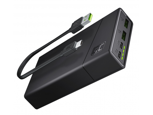 Batterie Externe Green Cell GC PowerPlay20 20000mAh avec charge rapide 2x USB Ultra Charge et 2x USB-C Power Delivery 18W OUTLET