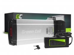Batterie Green Cell E-Bike 36V 8Ah 288Wh Porte-bagages arrière vélo électrique 4 pin pour Giant, Culter avec chargeur OUTLET