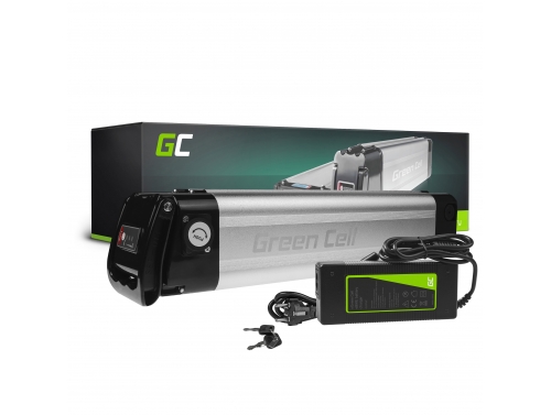 Green Cell Batterie Vélo Electrique 24V 8Ah 192Wh Silverfish Ebike 2 Pin pour Prophete, Mifa avec Chargeur - OUTLET