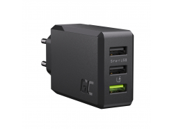 Green Cell Chargeur secteur 30W GC ChargeSource 3 avec Ultra Charge et Smart Charge - 3x USB-A - OUTLET