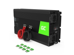Green Cell® Convertisseur de tension DC 12V à AC 230V 1500W/3000W Pur sinus - OUTLET