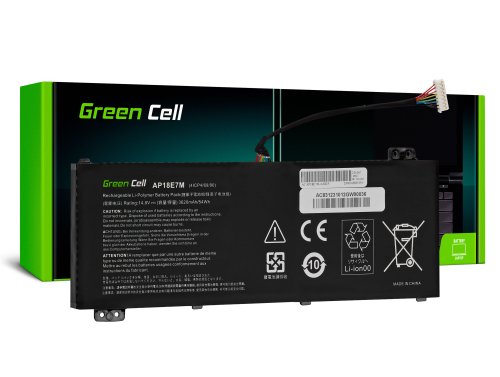 Green Cell Batterie AP18E7M AP18E8M pour Acer Nitro AN515-44 AN515-45 AN515-54 AN515-55 AN515-57 AN515-58 AN517-51