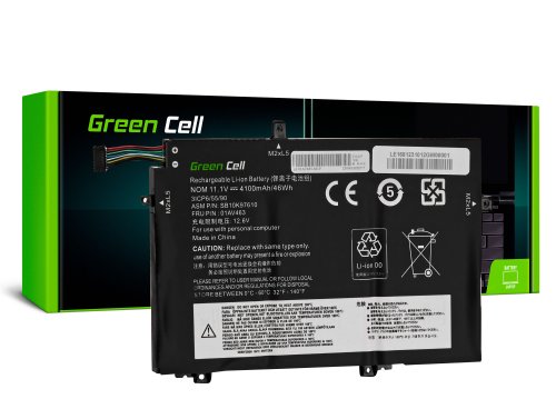 Green Cell Batterie L17C3P52 L17L3P52 L17M3P53 L17M3P54 pour Lenovo ThinkPad L480 L490 L580 L590 L14 L15 Gen 1 Gen 2