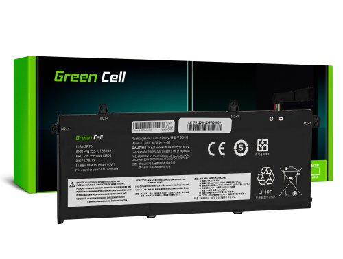 Green Cell Batterie L18C3P71 L18C3P72 L18L3P73 L18M3P73 L18M3P74 pour Lenovo ThinkPad T490 T495 P43s P14s T14 Gen 1 2